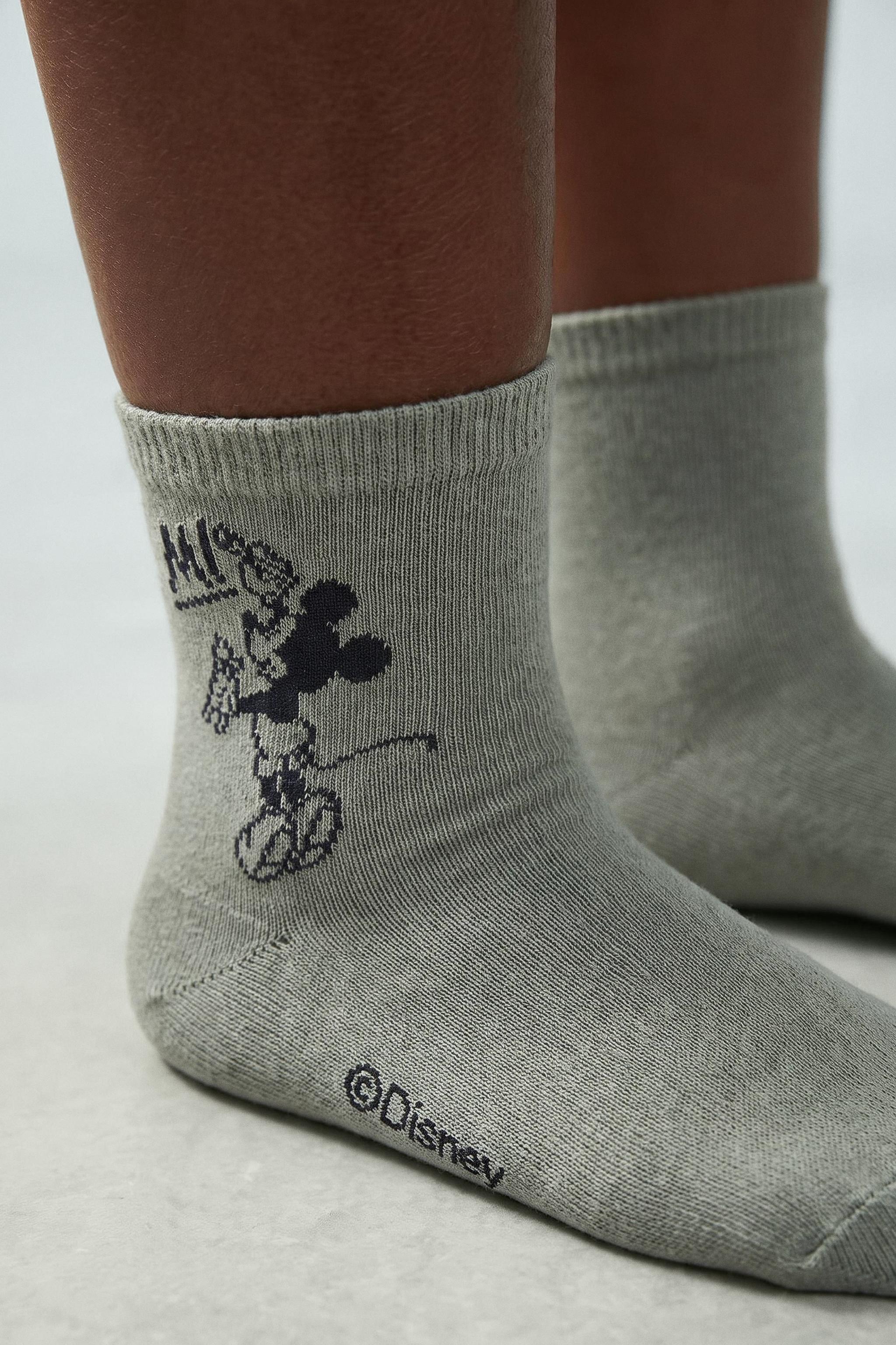 LOT DE QUATRE PAIRES CHAUSSETTES MI-HAUTES MICKEY MOUSE AND FRIENDS © DISNEY